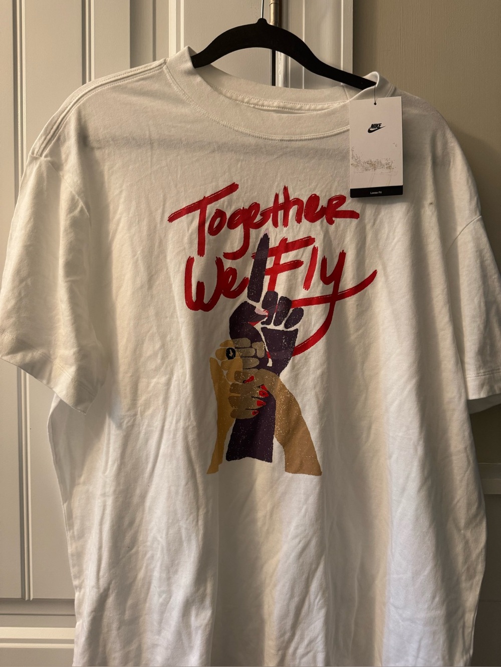 Nike together we fly and Multicolor Hands Graphic